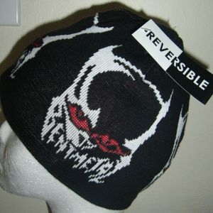 Vintage Rare Reversible Thick Ski Skateboard Beanie Skull Cap Hat